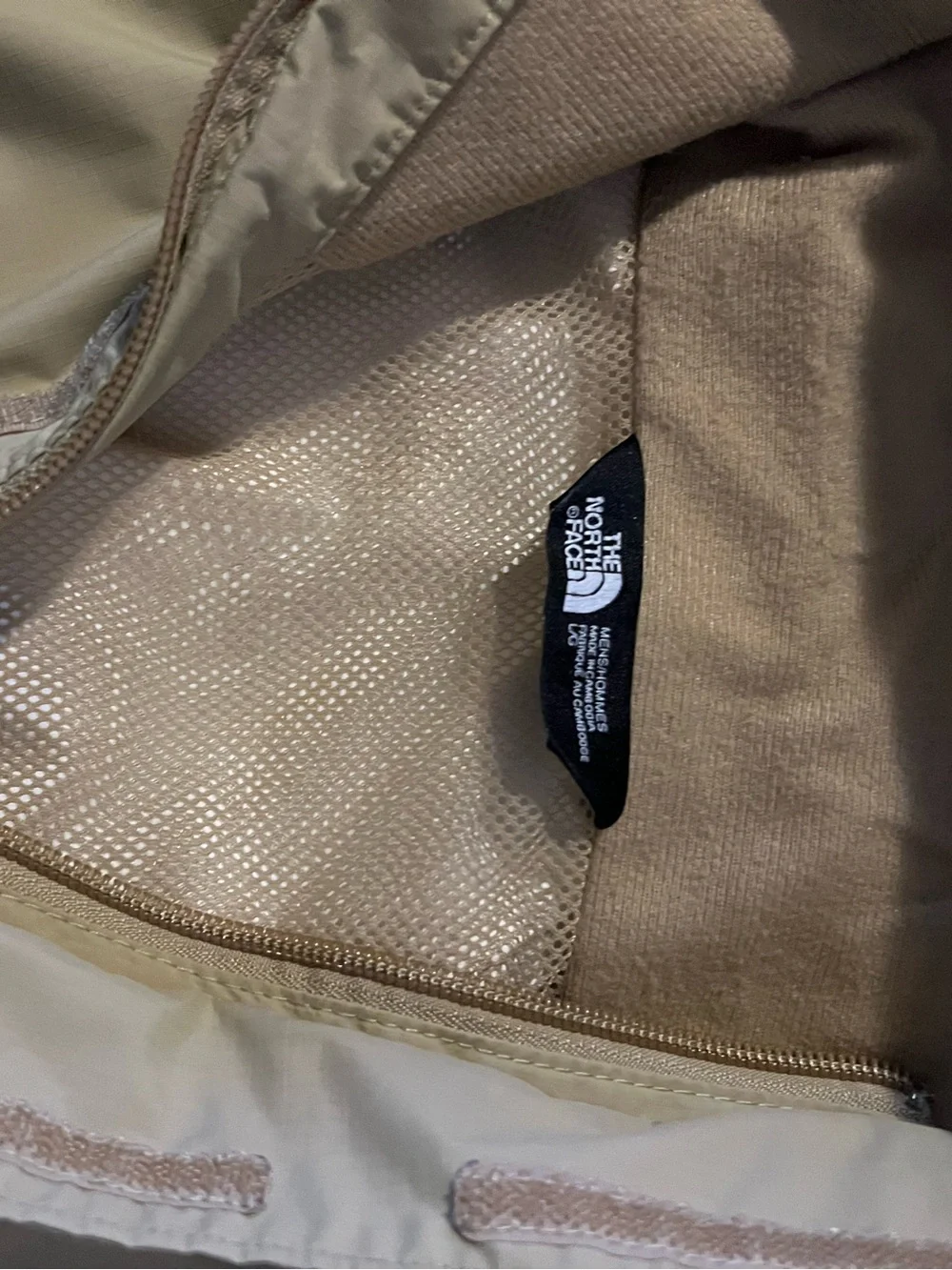 The North Face Men's Hooded Raincoat in Light Khaki
